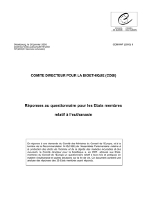 Réponses au questionnaire pour les Etats membres relatif à l