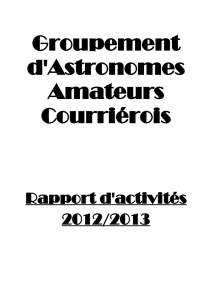 Groupement d`Astronomes Amateurs Courriérois