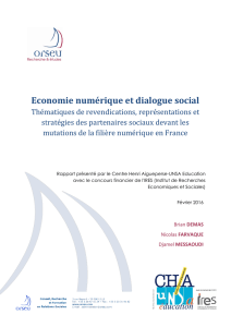 Economie numérique et dialogue social