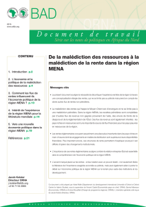 Document de travail - African Development Bank