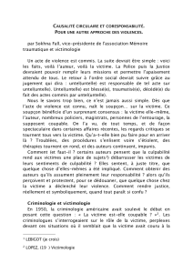 Causalité circulaire et coresponsabilité