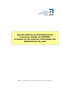 Guide état des réformes du financement et de l`assurance maladie