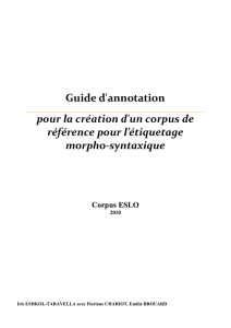 Guide d`annotation
