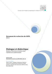 Document de recherche du GSPR 2013-1