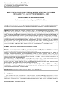analyse de la correlation entre la politique