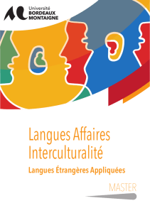Langues Affaires Interculturalité