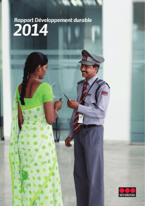 Rapport Développement durable 2014