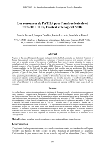 TLFi, Frantext et le logiciel Stella