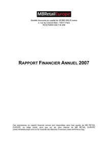 rapport financier annuel 2007
