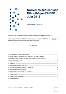 Bulletin de juin 2015 - Service documentation