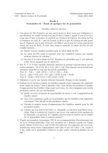 Université de Paris xii Mathématiques financières IAE – Master