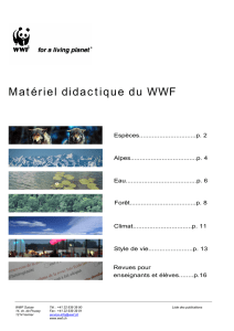 Matériel didactique du WWF