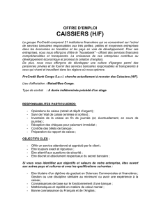caissiers (h/f)