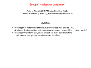 Groupe “Analyse et Validation” - Forge