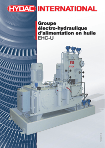 Groupe électro-hydraulique d`alimentation en huile EHC-U