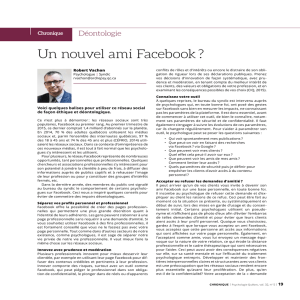 Un nouvel ami Facebook - Ordre des Psychologues du Québec