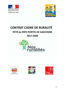 Le Contrat de Ruralité - Pays Portes de Gascogne