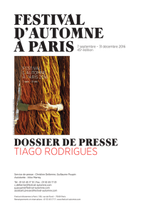 Dossier de presse - Festival d`Automne à Paris