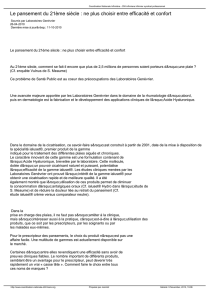Le pansement du 21ème siècle : ne plus choisir entre efficacité et