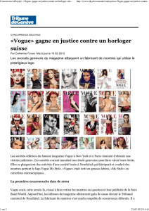 Concurrence déloyale: «Vogue» gagne en justice contre