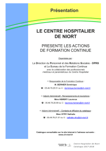 Catalogue des formations proposées