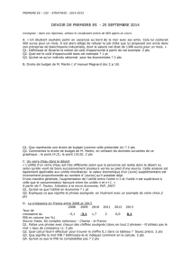 devoir de premiere es - 25 septembre 2014