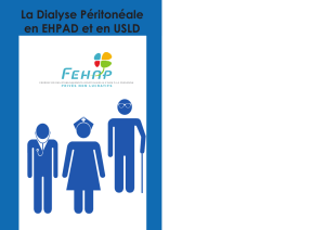 La Dialyse Péritonéale en EHPAD et en USLD