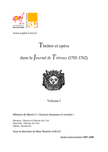 Théâtre et opéra dans le Journal de Trévoux (1701 - Dumas