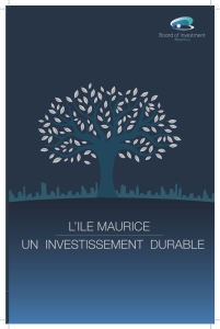 l`ile maurice un investissement durable