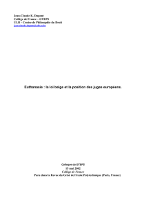 Jean-Claude Dupont - Centre Perelman de Philosophie du Droit