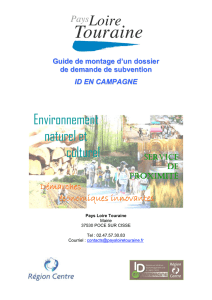 guide id en campagne - Pays Loire Touraine