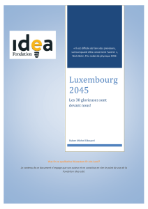 Luxembourg 2045 - Fondation Idea