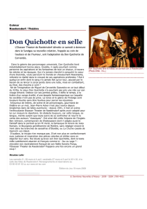 Don Quichotte en selle