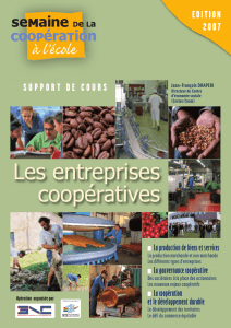 Les entreprises coopératives