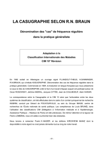 la casugraphie selon rn braun - gretec