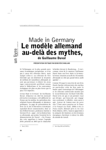 Made in Germany - La revue nouvelle