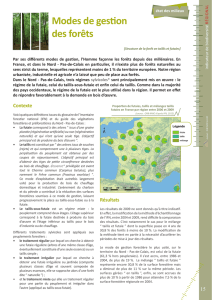 Modes de gestion des forêts - Observatoire régional de la biodiversité