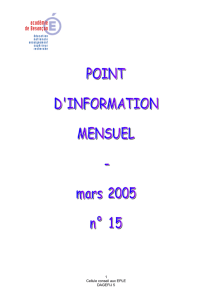 PIM n° 15 - Rectorat de l`académie de Besançon