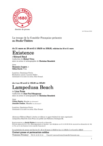 Dossier de presse Existence Lampedusa beach