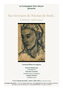 Sur les traces de Nicolas de Staël... - Cie Clair