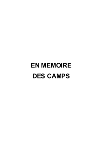 EN MEMOIRE DES CAMPS