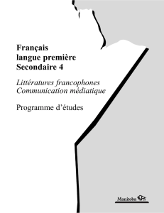 40S : Littératures francophones