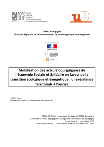 Mobilisation des acteurs bourguignons de l`Economie Sociale et