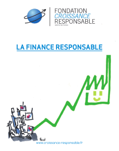 La Finance Responsable - Fondation croissance responsable