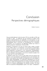 Conclusion : perspectives démographiques - IRD