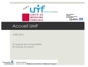 Accueil UMF