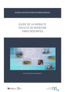 Guide de la mobilité - Faculté de médecine Paris Descartes