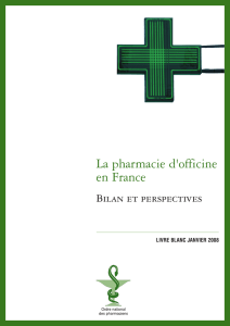La pharmacie d`officine en France