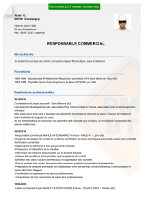 Recrutement CV RESPONSABLE COMMERCIAL - réf