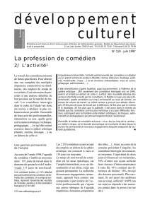 développement culturel - Ministère de la Culture et de la